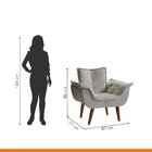 Poltrona Decorativa Estofada Eros Montana Estofados Veludo Ci