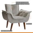 Poltrona Decorativa Estofada Eros Montana Estofados Veludo Ci