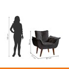 Poltrona Decorativa Estofada Eros Montana Estofados Veludo Gr