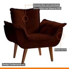 Poltrona Decorativa Estofada Eros Montana Estofados Veludo Ma