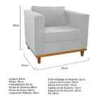 Poltrona Decorativa Europa Corano Amarena Móveis - Branco