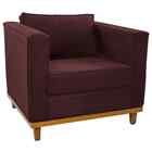 Poltrona Decorativa Europa Corano Bordô Amarena Móveis