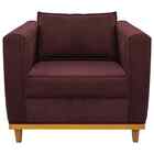 Poltrona Decorativa Europa Corano Bordô Doce Sonho Móveis