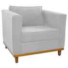 Poltrona Decorativa Europa Corano Branco Amarena Móveis