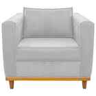 Poltrona Decorativa Europa Corano Branco Amarena Móveis