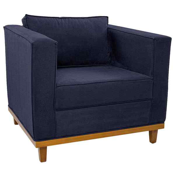 Poltrona Decorativa Europa Corano Doce Sonho Móveis - Azul Ma