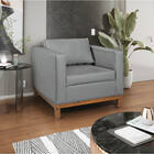 Poltrona Decorativa Europa Corano Doce Sonho Móveis - Cinza