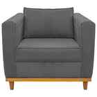 Poltrona Decorativa Europa Corano Doce Sonho Móveis - Cinza