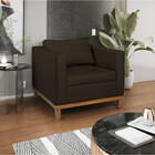 Poltrona Decorativa Europa Corano Doce Sonho Móveis - Marrom