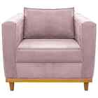 Poltrona Decorativa Europa Corano Doce Sonho Móveis - Rosa Be