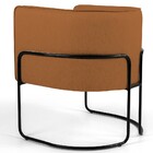 Poltrona Decorativa Fixa Base De Aço Preto Betina D02 Veludo