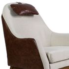 Poltrona Decorativa Fixa Base De Madeira Selena D02 Rústico M