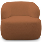 Poltrona Decorativa Fixa Orgânica Para Sala Living Barolo L06