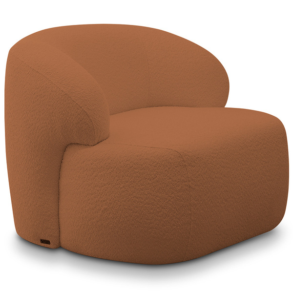 Poltrona Decorativa Fixa Orgânica Para Sala Living Barolo L06