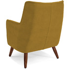 Poltrona Decorativa Fixa Pés De Madeira Isabella D02 Veludo M