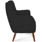 Poltrona Decorativa Fixa Pés De Madeira Isabella D02 Veludo P