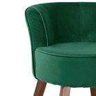 Poltrona Decorativa Fixa Pés De Madeira Olivia D02 Veludo Ver