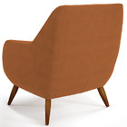 Poltrona Decorativa Fixa Pés De Madeira Paloma D02 Veludo Tel