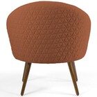 Poltrona Decorativa Fixa Pés Palito Rafa D02 Tressê Linho Lar