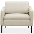 Poltrona Decorativa Fixa Retrátil Reclinável Lutor L06 Couro