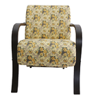 Poltrona Decorativa Floral Dourada Gigante Móveis