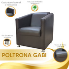Poltrona Decorativa Gabi Para Recepção Sala E Quarto Material