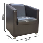 Poltrona Decorativa Gabi Para Recepção Sala E Quarto Material