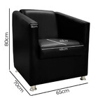 Poltrona Decorativa Gabi Para Recepção Sala E Quarto Material