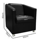 Poltrona Decorativa Gabi Para Recepção Sala E Quarto Material