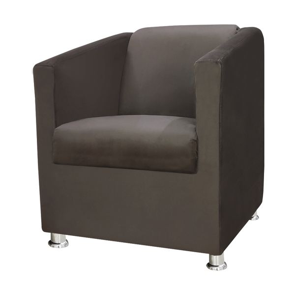 Poltrona Decorativa Gabi Para Recepção Sala E Quarto Suede -