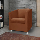 Poltrona Decorativa Gabi Para Recepção Sala E Quarto Veludo -