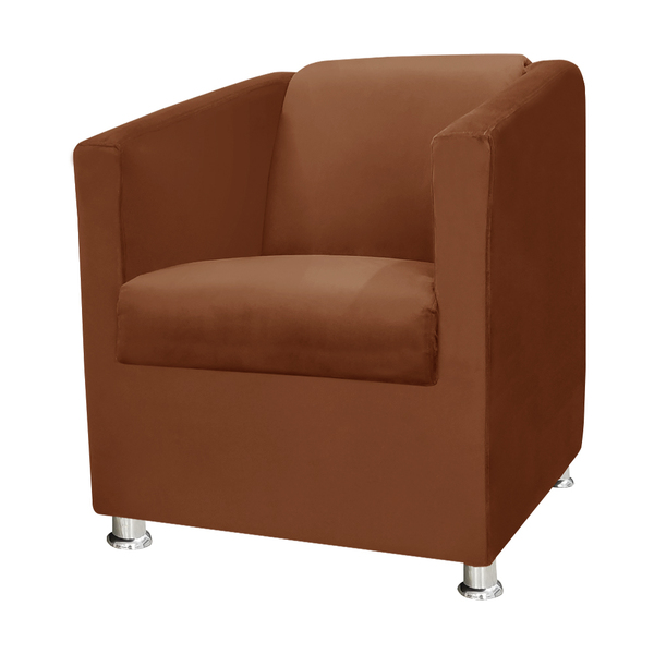 Poltrona Decorativa Gabi Para Recepção Sala E Quarto Veludo -