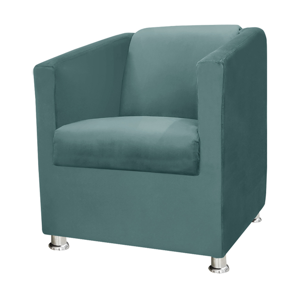 Poltrona Decorativa Gabi Para Recepção Sala E Quarto Veludo -