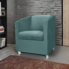 Poltrona Decorativa Gabi Para Recepção Sala E Quarto Veludo -