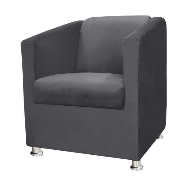 Poltrona Decorativa Gabi Para Recepção Sala E Quarto Veludo C