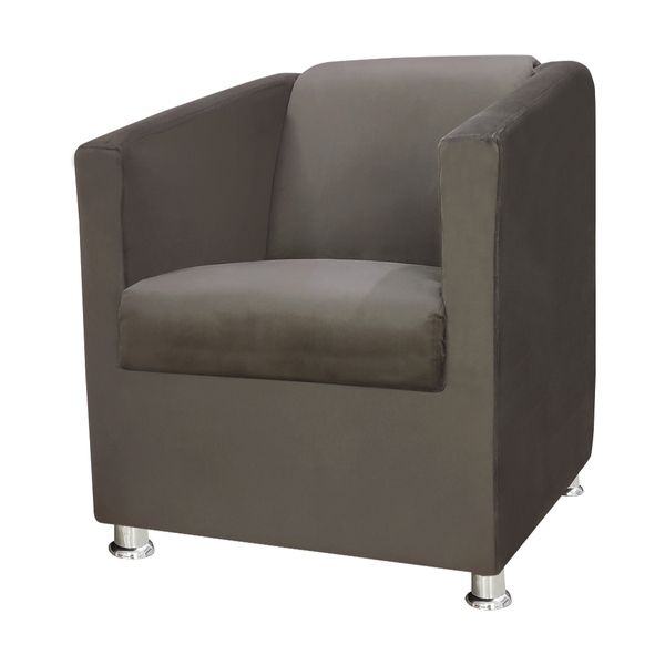 Poltrona Decorativa Gabi Para Recepção Sala E Quarto Veludo M