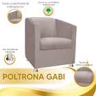 Poltrona Decorativa Gabi Para Recepção Sala E Quarto Veludo R