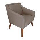 Poltrona Decorativa Gabriela Suede Cappuccino - Dominic Decor