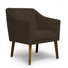 Poltrona Decorativa Gabriela Suede Marrom - Meular.com