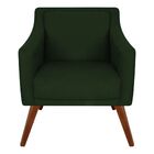 Poltrona Decorativa Gabriela Suede Verde - Dominic Decor