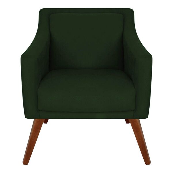 Poltrona Decorativa Gabriela Suede Verde - Dominic Decor