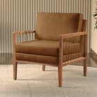 Poltrona Decorativa Gael Madeira Maciça Caramelo