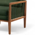 Poltrona Decorativa Gael Madeira Maciça Verde