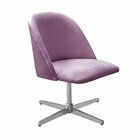 Poltrona Decorativa Gaia Giratória Metal Para Sala, Quarto, R