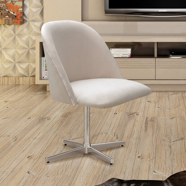 Poltrona Decorativa Gaia Giratória Metal Para Sala, Quarto, R