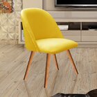 Poltrona Decorativa Gaia Para Sala, Quarto, Recepção Amarelo