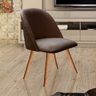 Poltrona Decorativa Gaia Para Sala, Quarto, Recepção Marrom