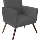 Poltrona Decorativa Gênesis Para Sala E Quarto Pés Palito Sue