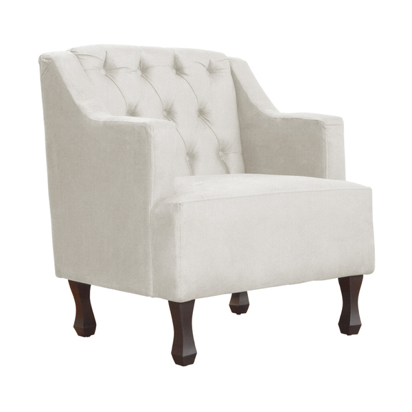 Poltrona Decorativa Genesis Para Sala Suede Cores - Ds Estofa