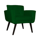 Poltrona Decorativa Geovana Veludo Verde - Montanaris Decor